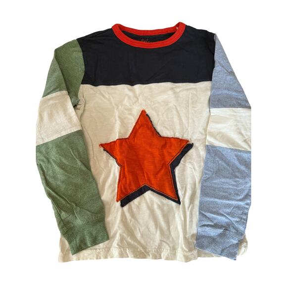 Mini Boden red and blue with star Shirt size 9-10 - Picture 1 of 2